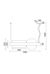 ^ПЕНДЕЛ LED 20W 3000K  2150LM 