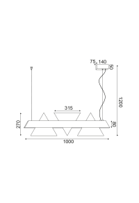 ^ПЕНДЕЛ LED 18W 3000K  1960LM 