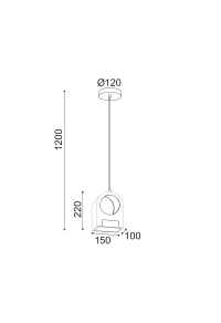 ^ПЕНДЕЛ LED 10W 3000K 8000LM 