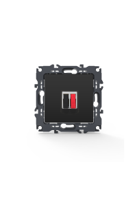 PRIME SINGLE AUDIO SOCKET SCREWLESS 36-230VAC IP20 MATT ANTHRACITE