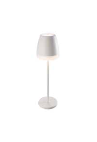 LED SMD TABLE BATTERY LUMINAIRE 2W 150LM 38° 3.000K MATT WHITE CRI80 IP54