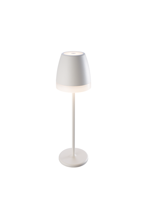 LED SMD TABLE BATTERY LUMINAIRE 2W 150LM 38° 3.000K MATT WHITE CRI80 IP54