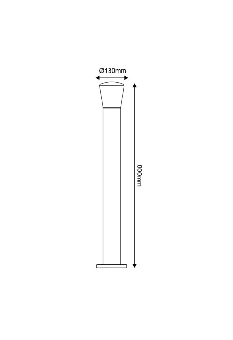 ГРАДИНСКИ СТЪЛБ 230V AC DARK GREY IP54 MAX.40W