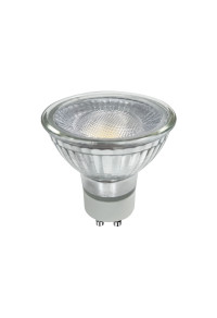 LED SMD GU10 7W 3000K 230V AC 570LM RA80 30000H 100° GLASS