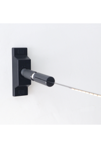 ROOFPATH SET OF 2PCS BLACK BASE HOLDER WITH 45° ADJUSTABLE ROD