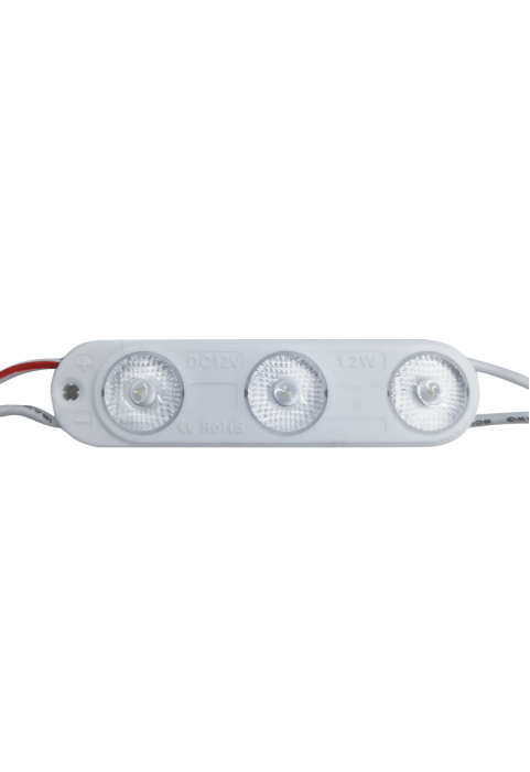 ^LED SMD SIGN MODULE ABS 12VDC 1.2W 4000K 190LM IP65 170° 79x19x10.5MM 3x2835 5YRS(20PCS STRING)