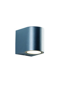 GU10 WALL LUMINAIRE PLASTIC 230V AC DARK GREY IP65 MAX 3W LED