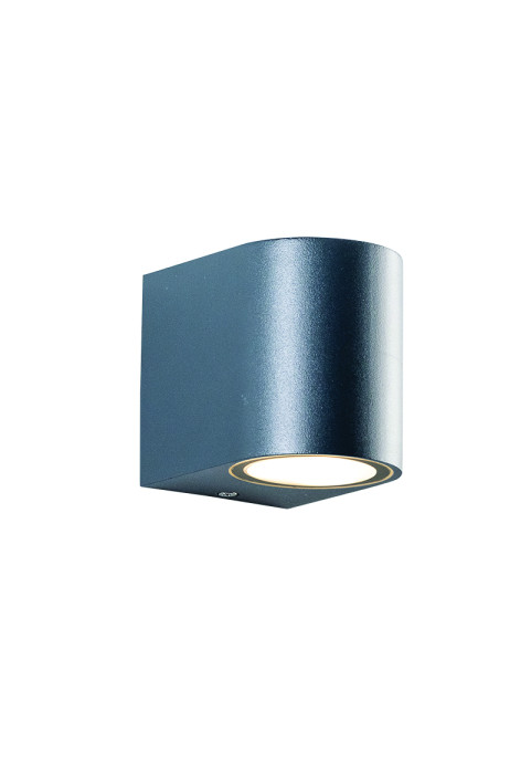 GU10 WALL LUMINAIRE PLASTIC 230V AC DARK GREY IP65 MAX 3W LED