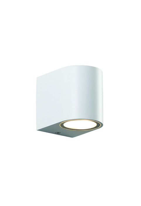 ФАСАДЕН АПЛИК GU10 WALL LUMINAIRE  PLASTIC 230V AC WHITE IP65 MAX 3W LED
