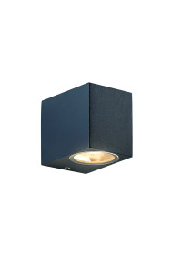 GU10 WALL LUMINAIRE  PLASTIC 230V AC DARK GREY IP65 MAX 3W LED