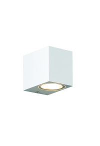 ФАСАДНА ЛУНА GU10 WALL LUMINAIRE PLASTIC 230V AC WHITE IP65 MAX 3W LED