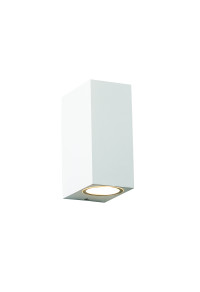 GU10 WALL LUMINAIRE PLASTIC 230V AC WHITE IP65 MAX.2X3W LED