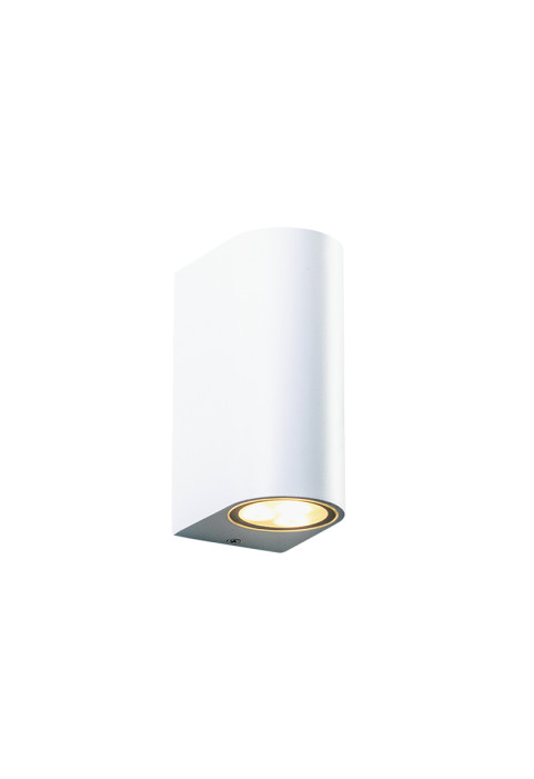 GU10 WALL LUMINAIRE PLASTIC 230V AC WHITE IP65 MAX.2X3W LED