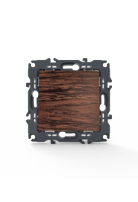 PRIME 1 GANG 1 WAY SWITCH SCREWLESS 1P 10AX 250VAC IP20 WOOD