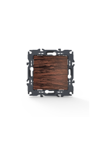 PRIME 1 GANG 1 WAY SWITCH SCREWLESS 1P 10AX 250VAC IP20 WOOD