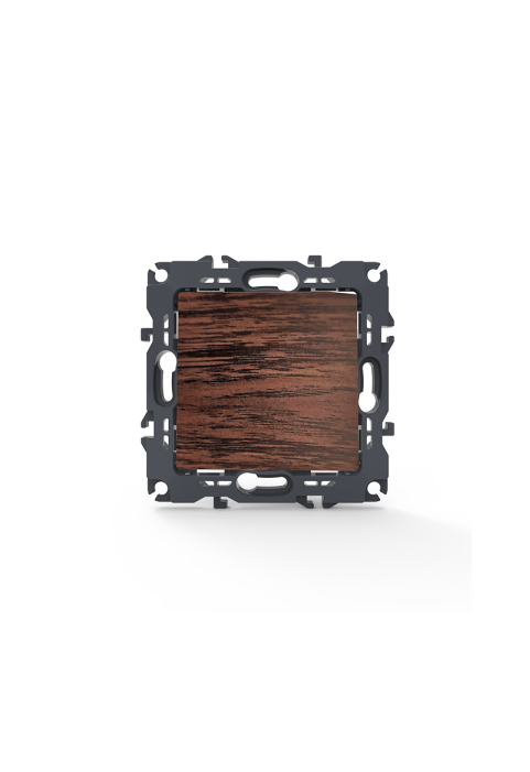 PRIME 1 GANG 1 WAY SWITCH SCREWLESS 1P 10AX 250VAC IP20 WOOD