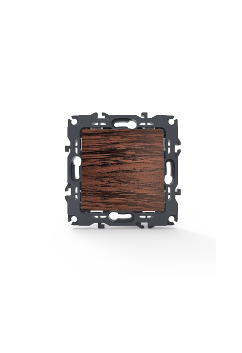 PRIME 1 GANG 2 WAY SWITCH SCREWLESS 1P 10AX 250VAC IP20 WOOD