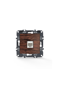 PRIME TELEPHONE SOCKET 1xRJ11 CAT3 IP20 WOOD