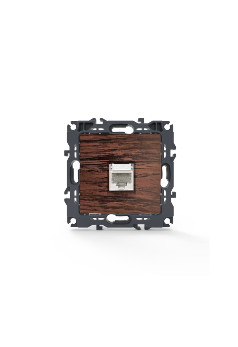 PRIME TELEPHONE SOCKET 1xRJ11 CAT3 IP20 WOOD