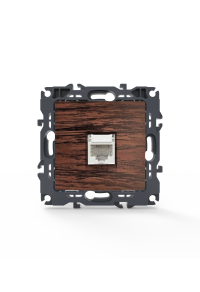 PRIME TELEPHONE SOCKET 1xRJ11 CAT3 IP20 WOOD