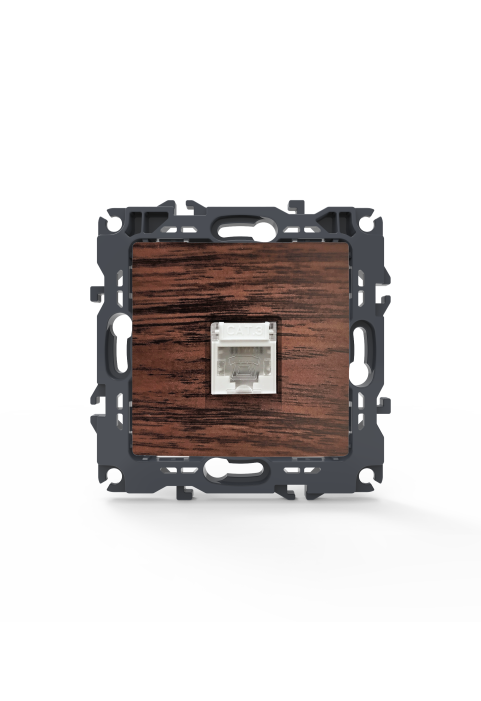 PRIME TELEPHONE SOCKET 1xRJ11 CAT3 IP20 WOOD