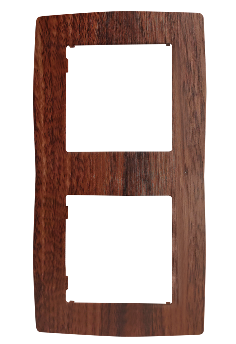 PRIME 2 GANG FRAME IP20 WOOD