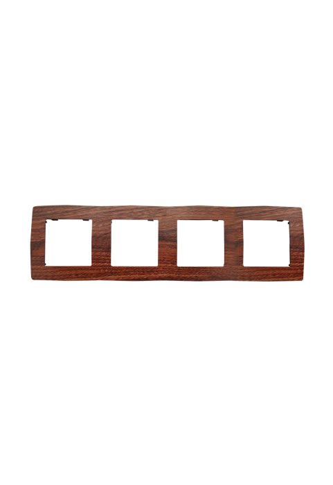 PRIME 4 GANG FRAME IP20 WOOD