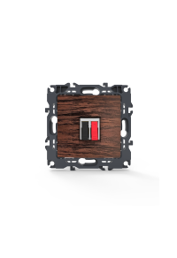 PRIME SINGLE AUDIO SOCKET SCREWLESS 36-230VAC IP20 WOOD