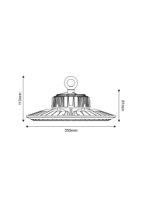 ^LED HIGH BAY BHIGH DIM1-10 150W 25.500LM 5000K 90° 230V AC IP66 Ra>80 50.000HRS
