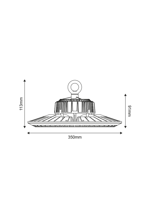 ^LED HIGH BAY BHIGH DIM1-10 150W 25.500LM 5000K 90° 230V AC IP66 Ra>80 50.000HRS