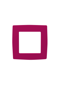 PRIME 1 GANG FRAME IP20 PINK