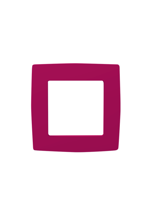 PRIME 1 GANG FRAME IP20 PINK