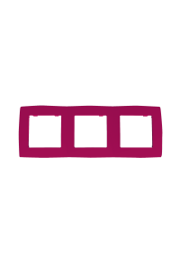 PRIME 3 GANG FRAME IP20 PINK