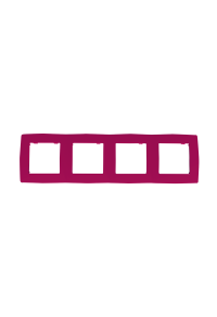 PRIME 4 GANG FRAME IP20 PINK