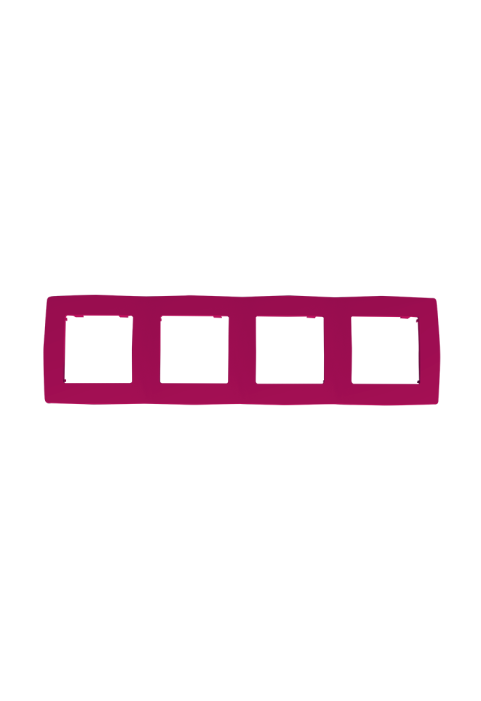 PRIME 4 GANG FRAME IP20 PINK