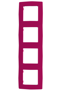 PRIME 4 GANG FRAME IP20 PINK