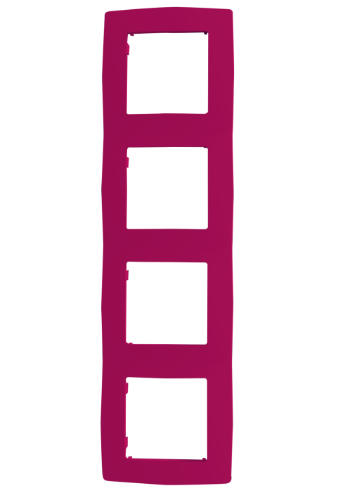 PRIME 4 GANG FRAME IP20 PINK