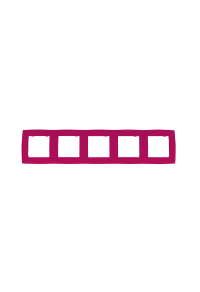 PRIME 5 GANG FRAME IP20 PINK