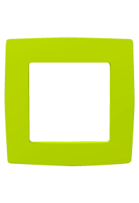 PRIME 1 GANG FRAME IP20 LIGHT GREEN
