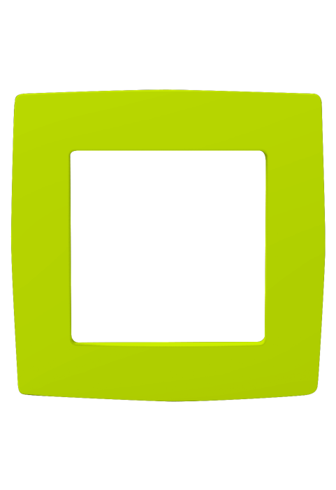 PRIME 1 GANG FRAME IP20 LIGHT GREEN