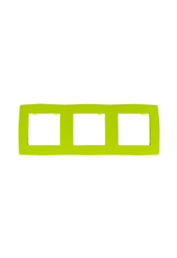 PRIME 3 GANG FRAME IP20 LIGHT GREEN