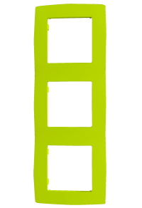 PRIME 3 GANG FRAME IP20 LIGHT GREEN
