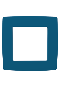 PRIME 1 GANG FRAME IP20 AZURE