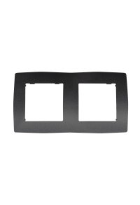 PRIME 2 GANG FRAME IP20 GREY