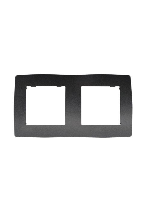 PRIME 2 GANG FRAME IP20 GREY
