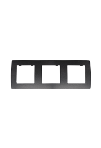PRIME 3 GANG FRAME IP20 GREY