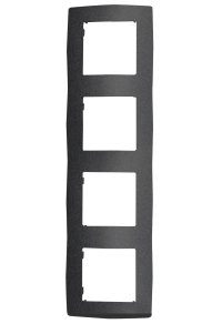 PRIME 4 GANG FRAME IP20 GREY