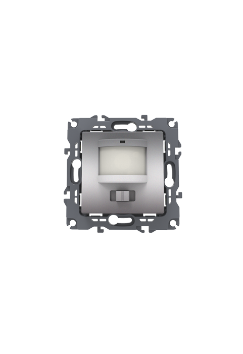 PRIME MOTION SENSOR (L+N) 180-250VAC 400W(40VA) 5-7m 3-7Lux30-260sec IP20 MATT ALUMINUM