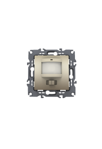 PRIME MOTION SENSOR (L+N) 180-250VAC 400W(40VA) 5-7m 3-7Lux30-260sec IP20 MATT CHAMPAGNE