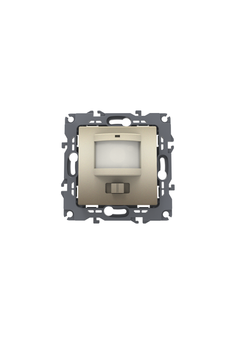 PRIME MOTION SENSOR (L+N) 180-250VAC 400W(40VA) 5-7m 3-7Lux30-260sec IP20 MATT CHAMPAGNE